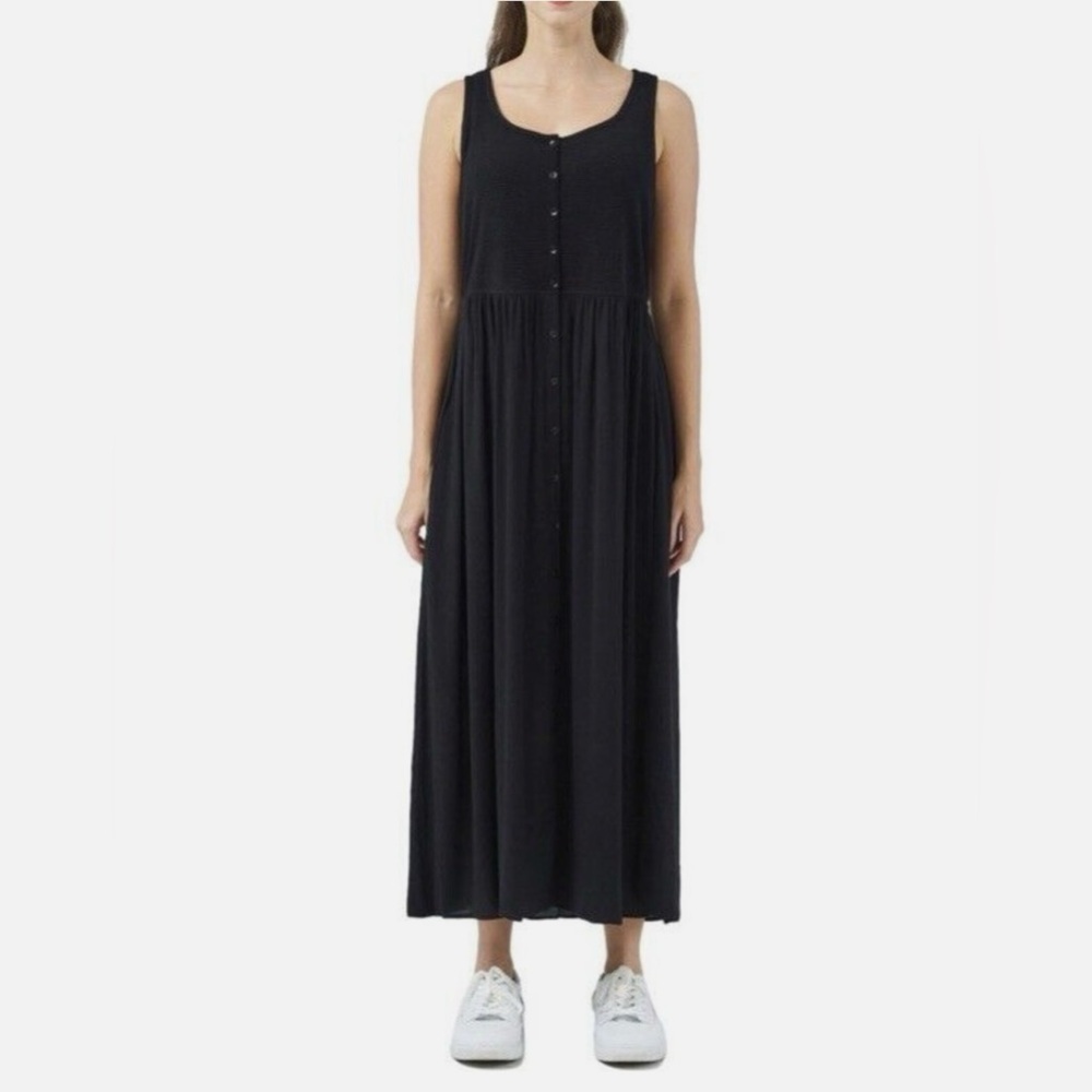 Frye Ladies Button Front maxi sleeveless dress Size XL Boho western festival